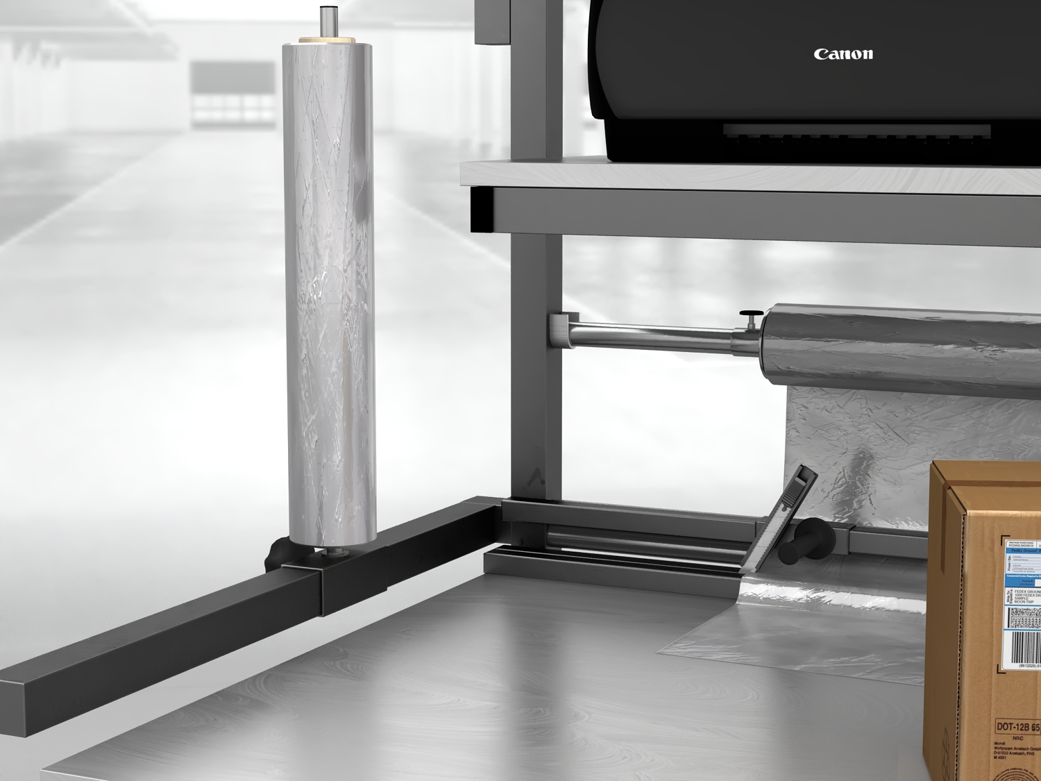 stół do pakowania paczek