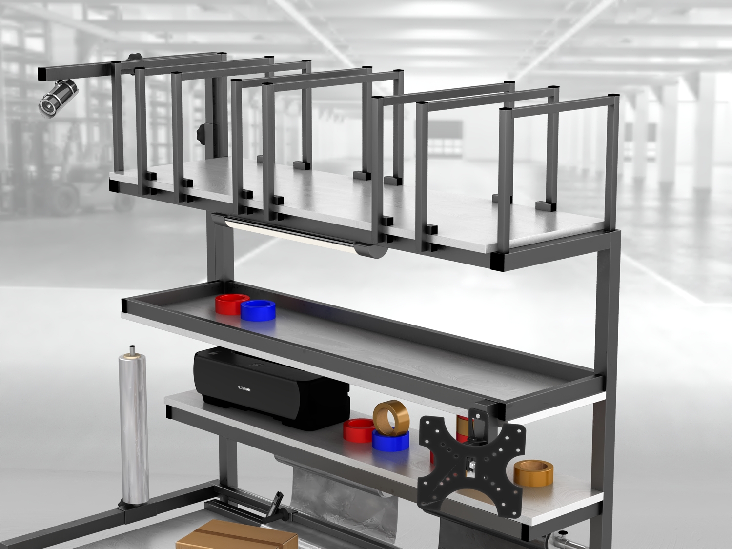 stół do pakowania paczek