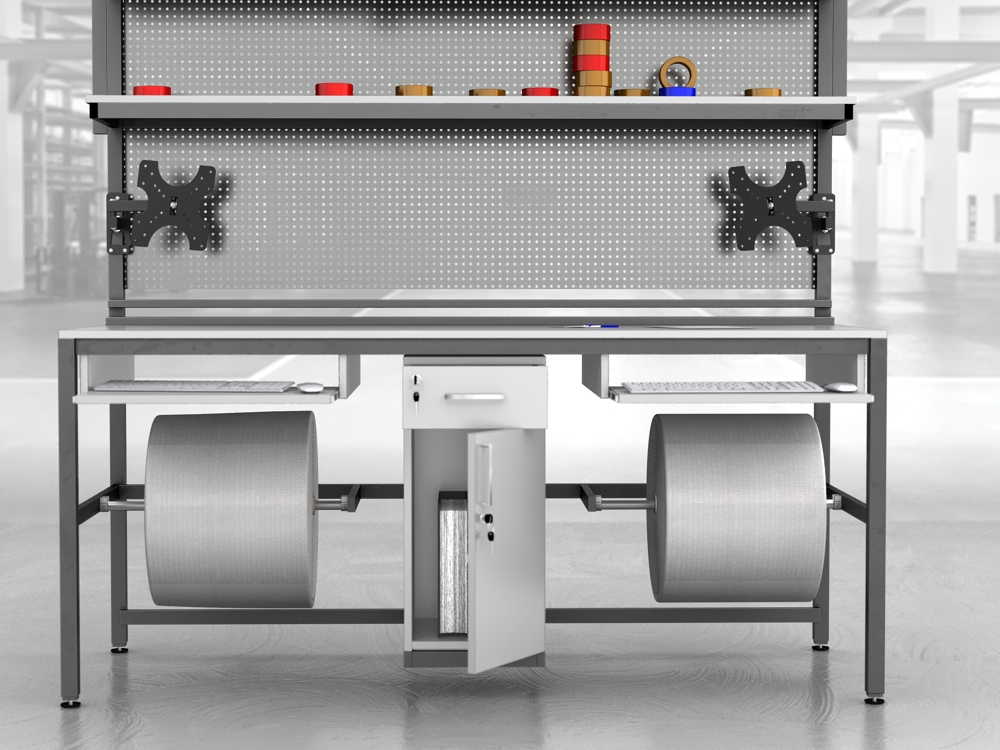 stół do pakowania paczek