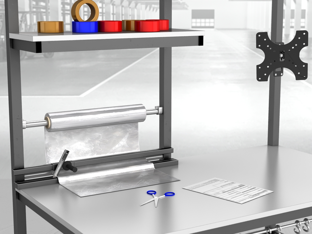 stół do pakowania paczek