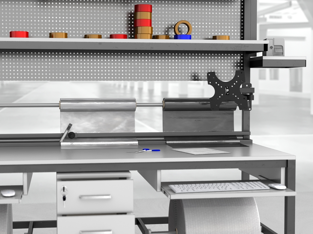 stół do pakowania paczek