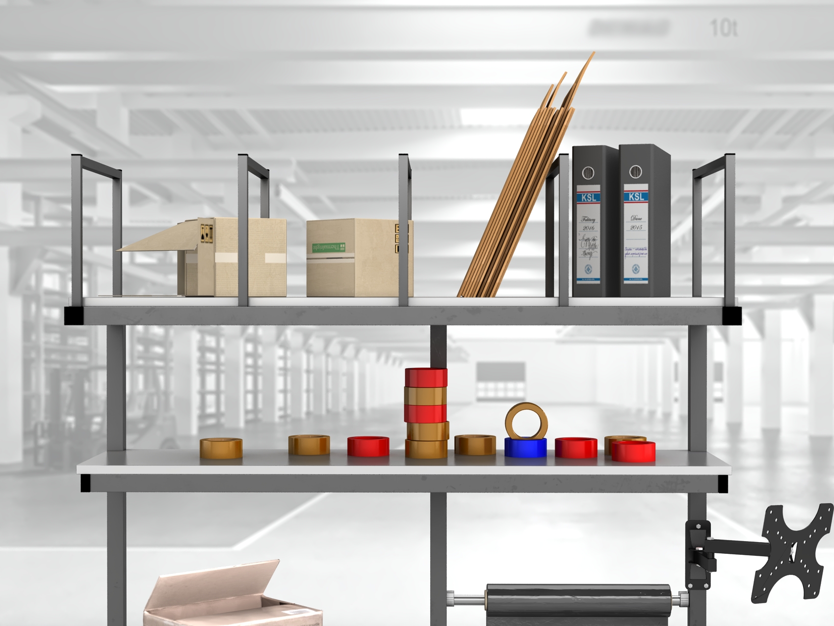 stół do pakowania paczek