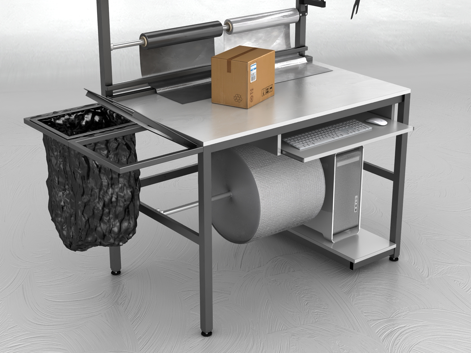 stół do pakowania paczek