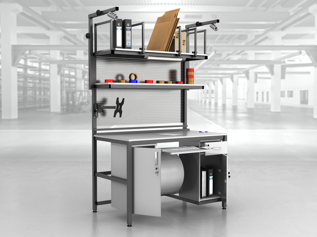 stół do pakowania paczek