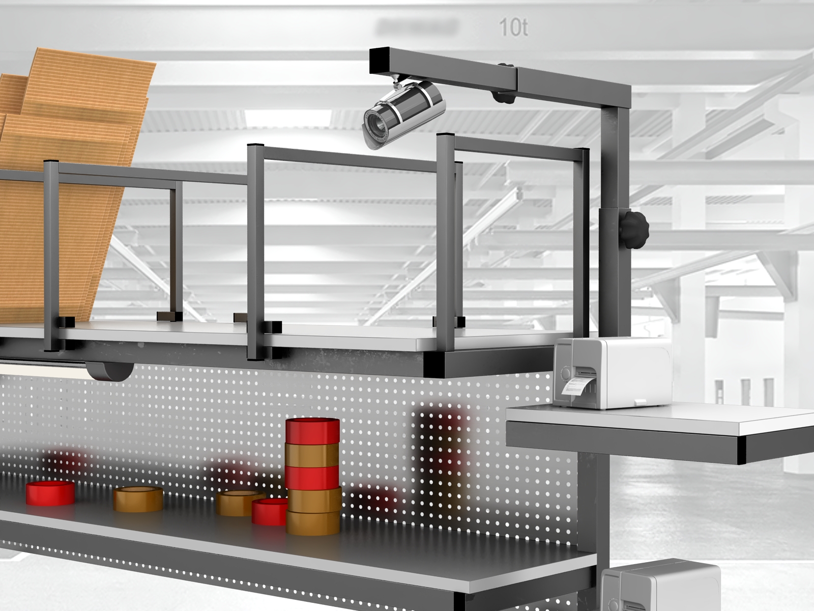 stół do pakowania paczek