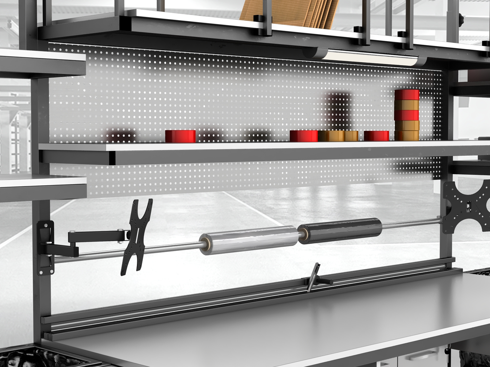 stół do pakowania paczek