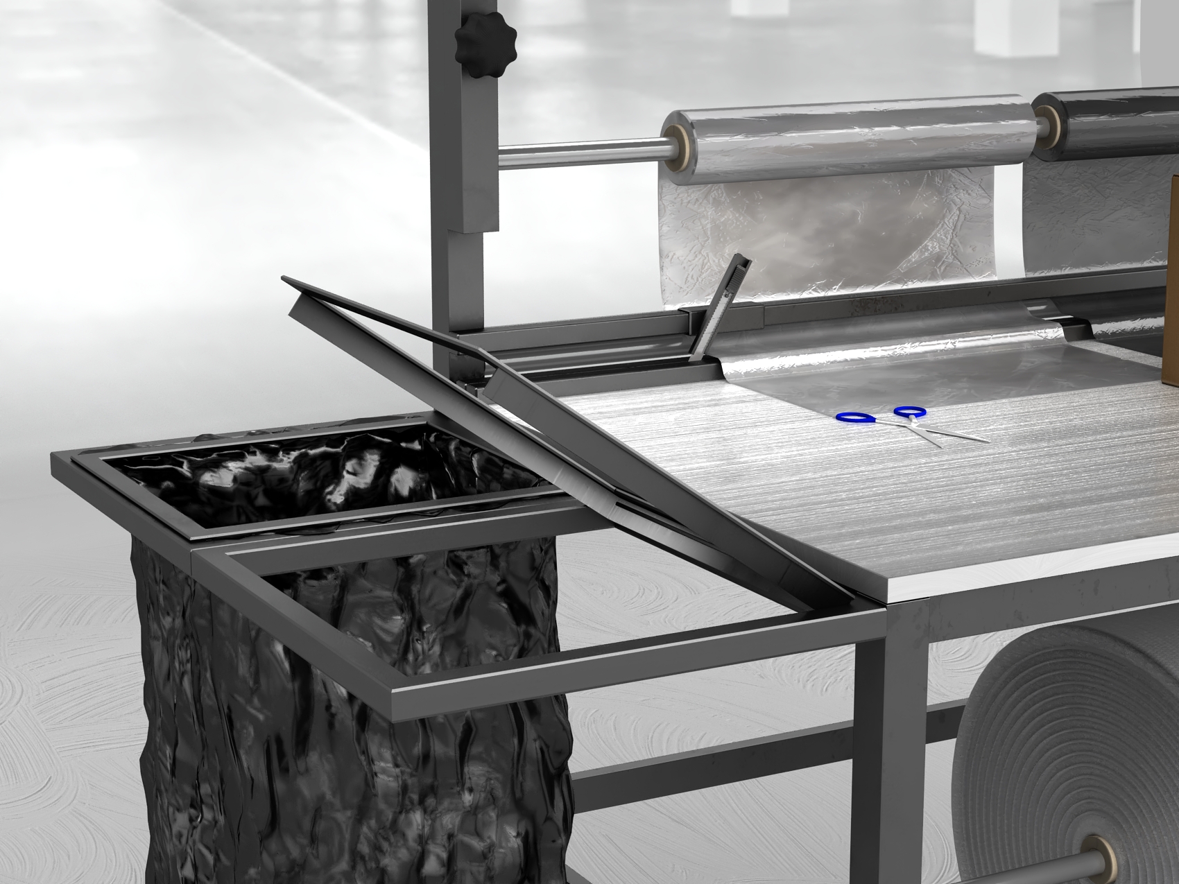 stół do pakowania paczek