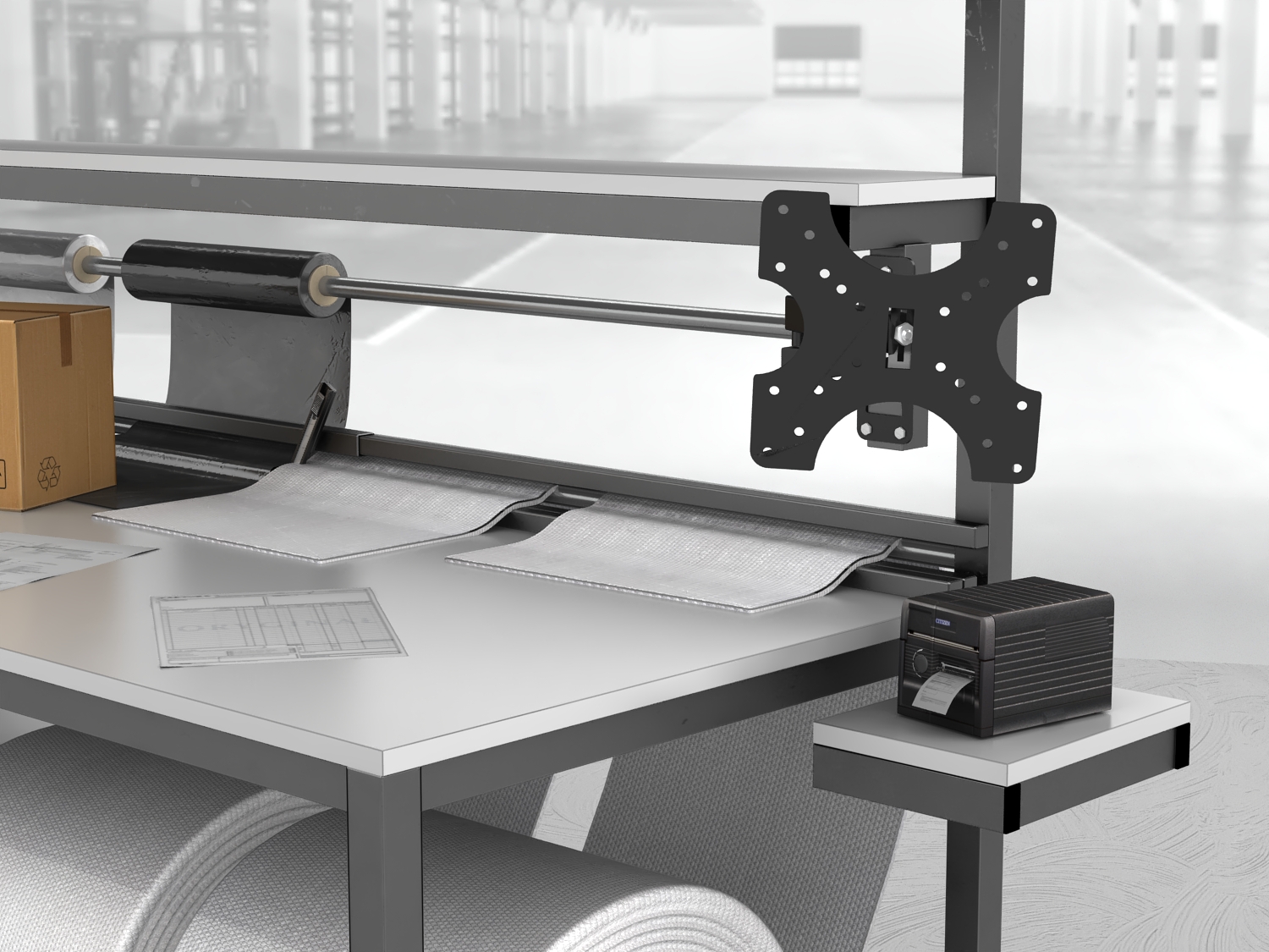 stół do pakowania paczek