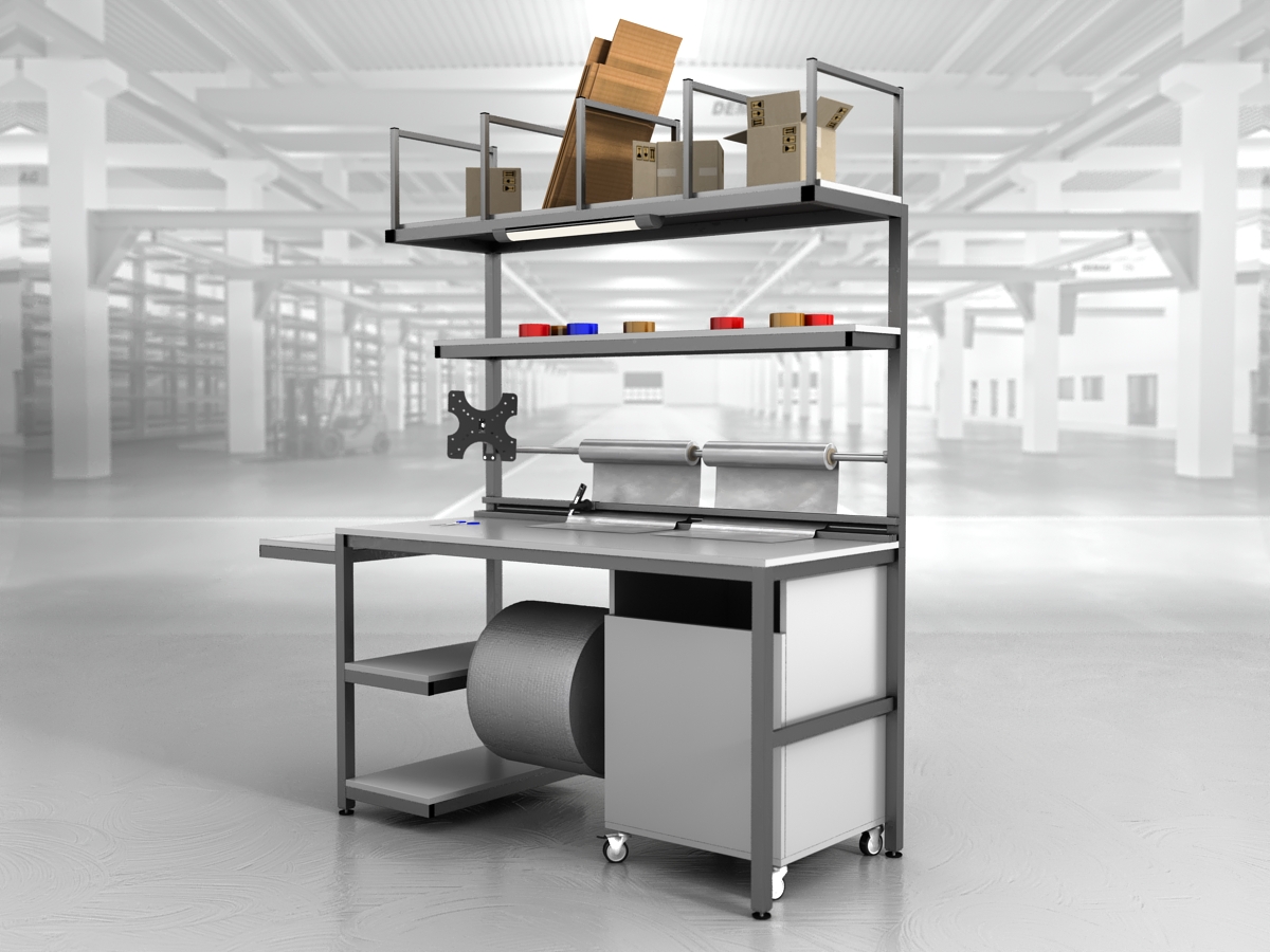 stół do pakowania paczek