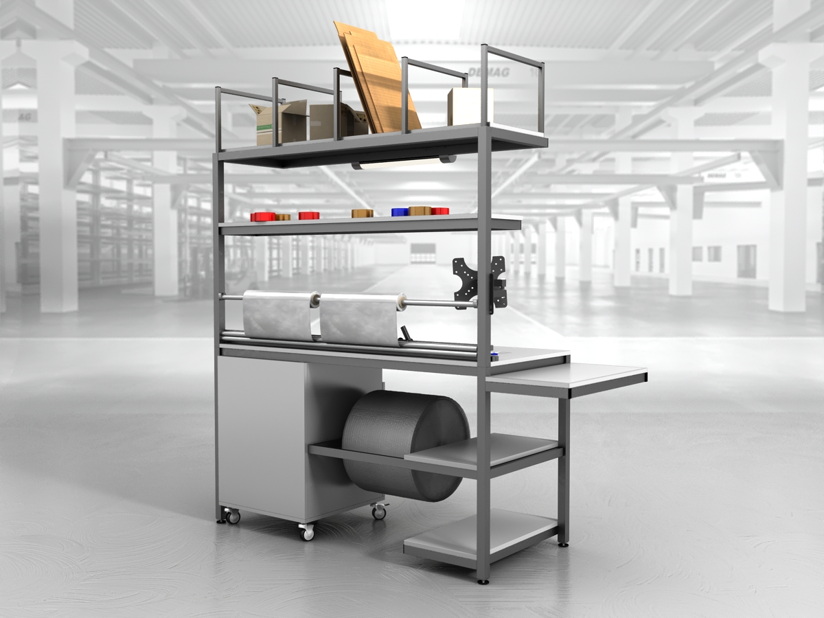 stół do pakowania paczek