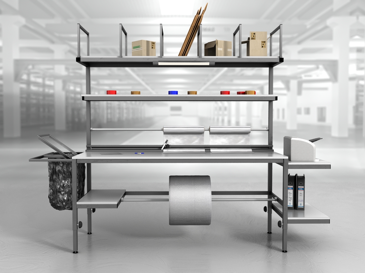 stół do pakowania paczek