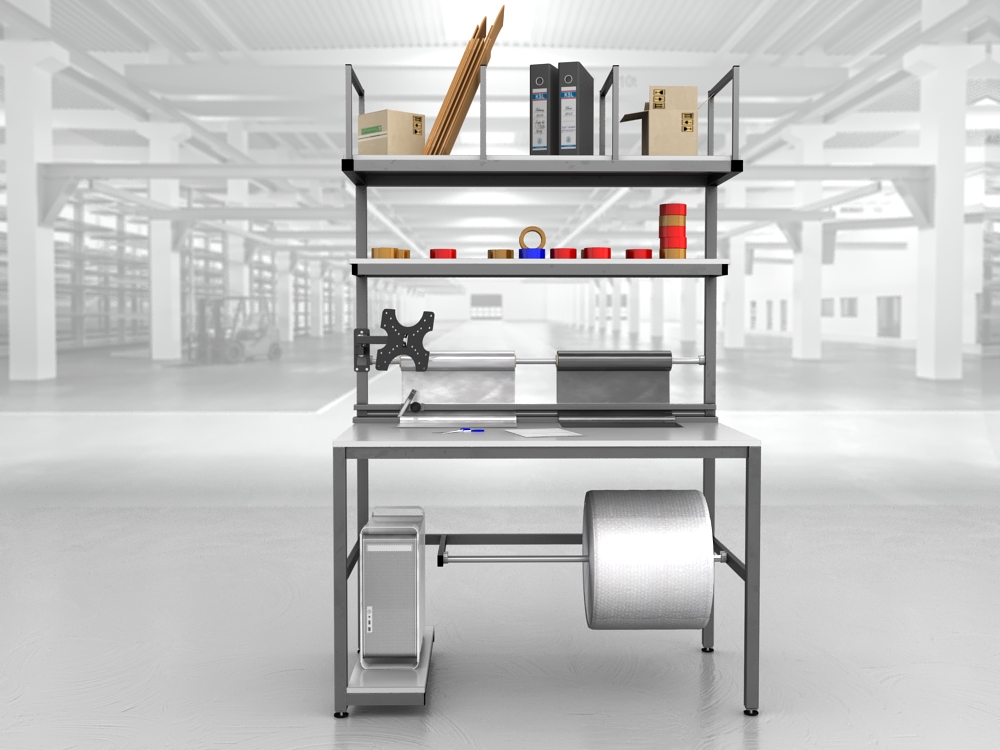 stół do pakowania paczek