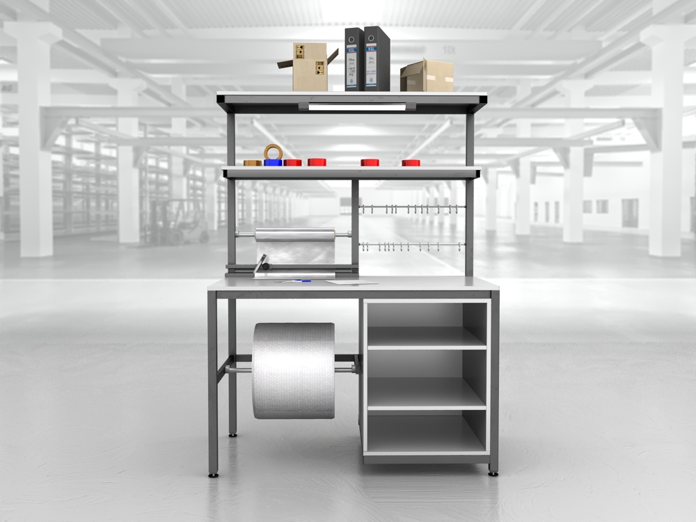 stół do pakowania paczek