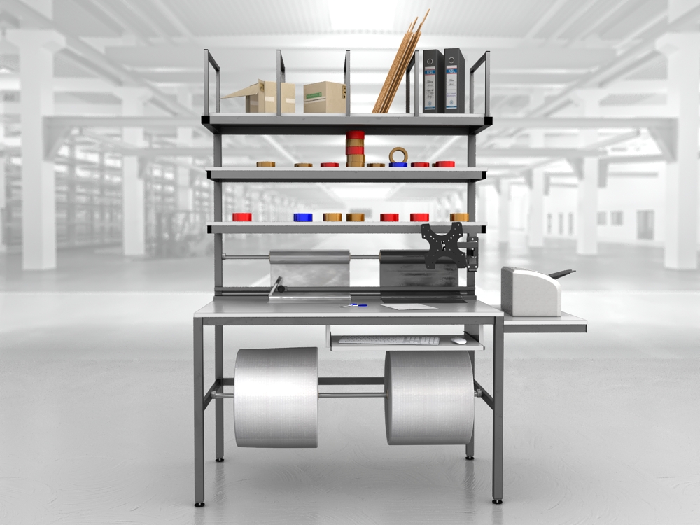 stół do pakowania paczek