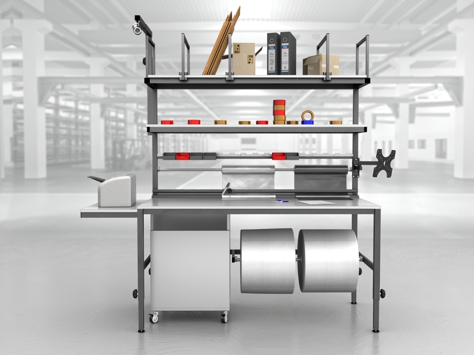 stół do pakowania paczek