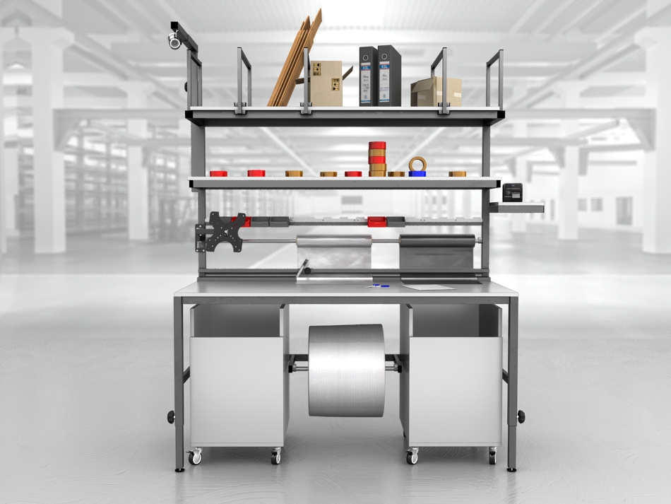 stół do pakowania paczek