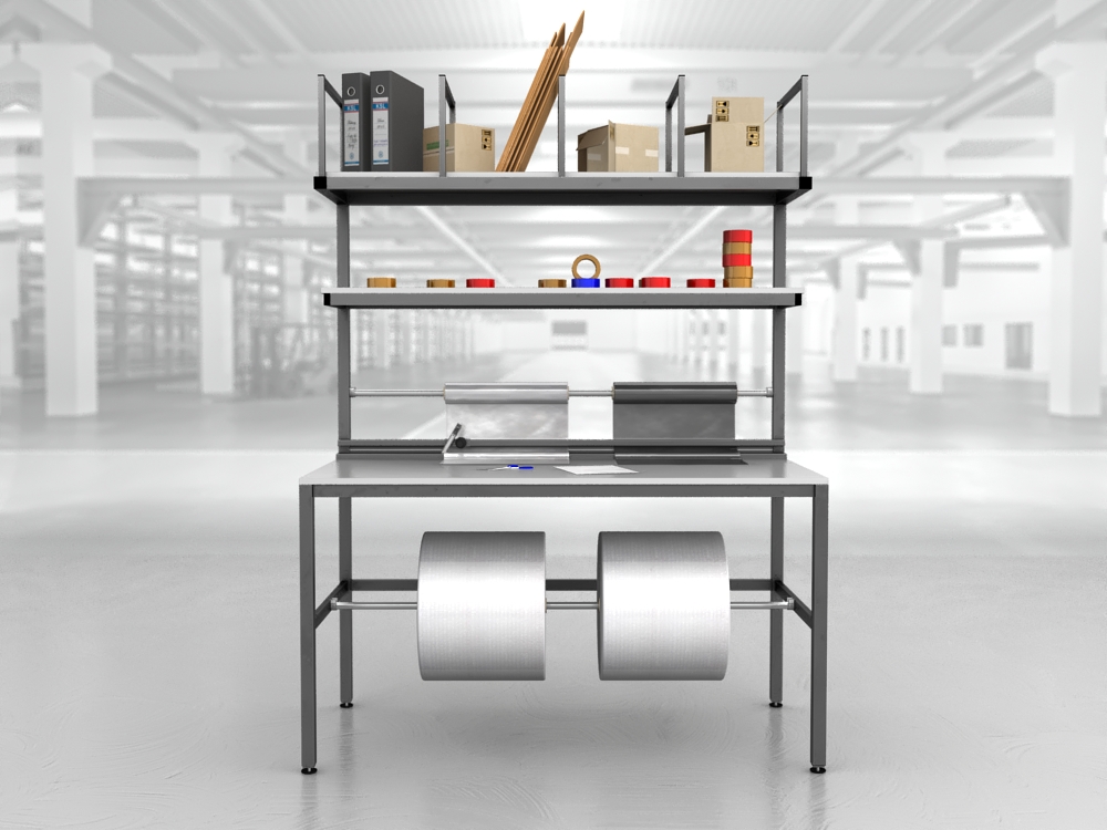 stół do pakowania paczek