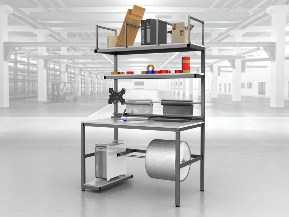 stół do pakowania paczek