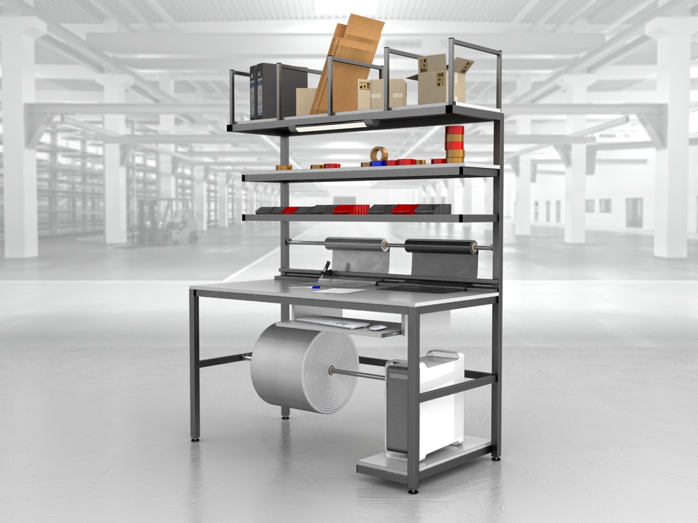 stół do pakowania paczek