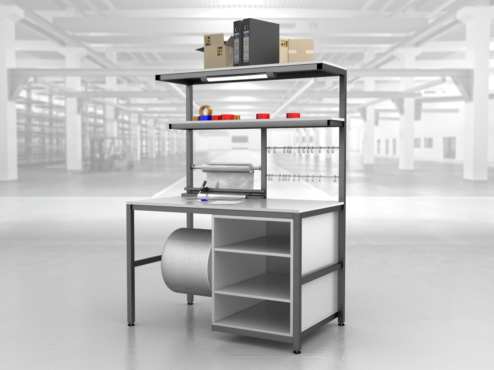 stół do pakowania paczek