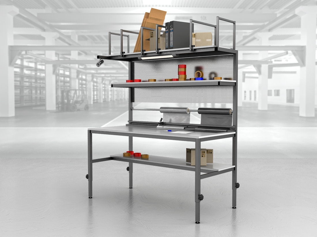 stół do pakowania paczek