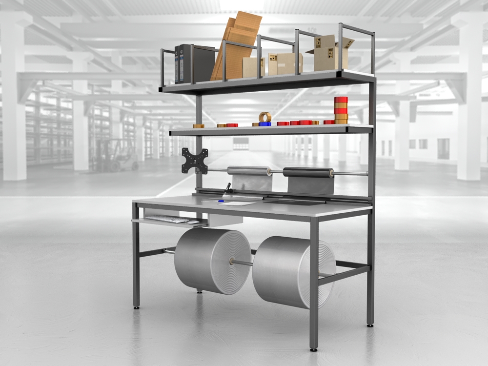 stół do pakowania paczek