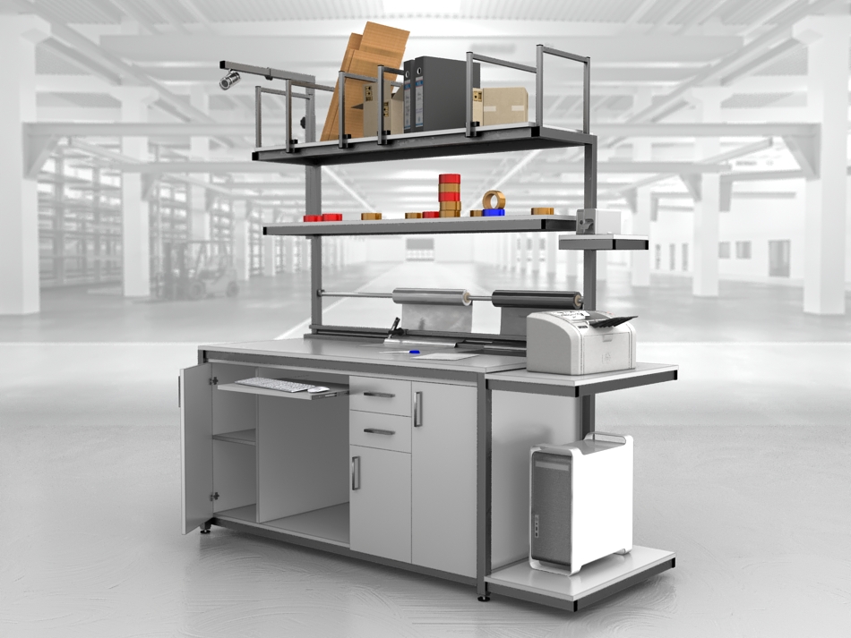 stół do pakowania paczek