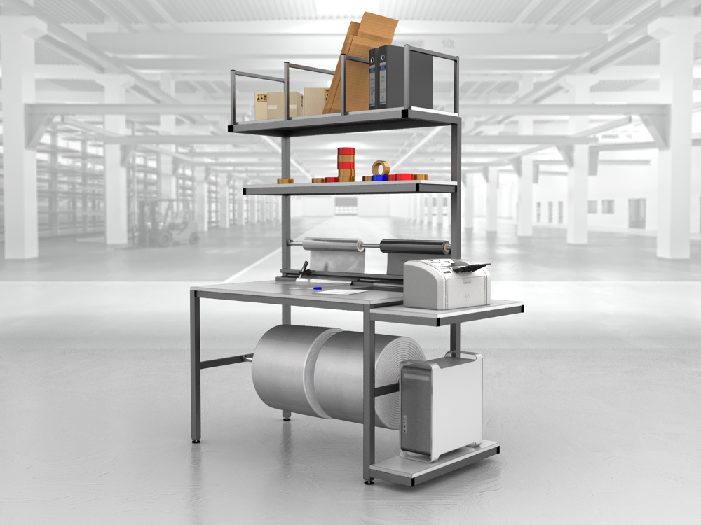 stół do pakowania paczek