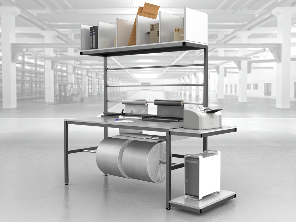 stół do pakowania paczek