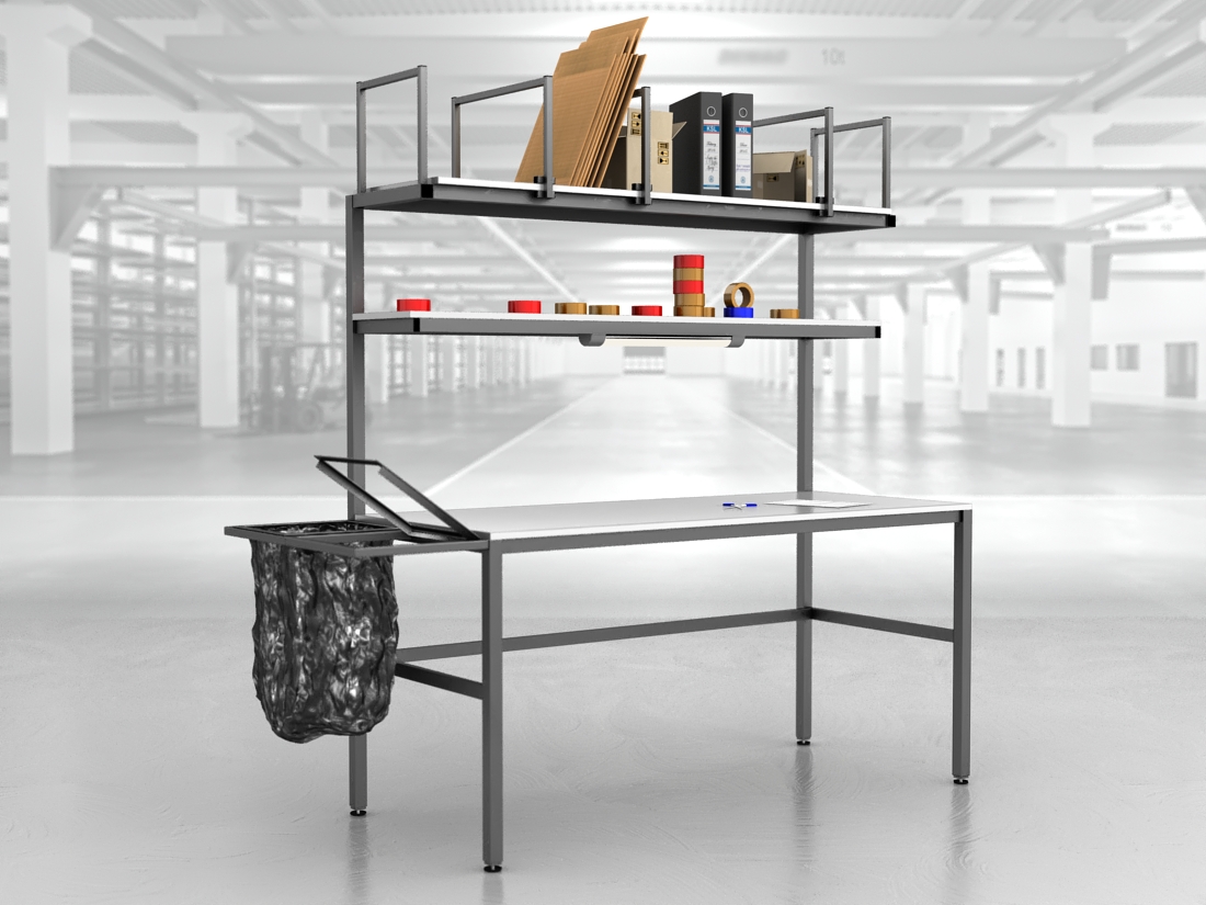 stół do pakowania paczek