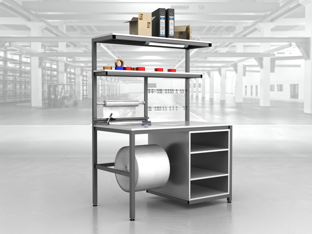 stół do pakowania paczek