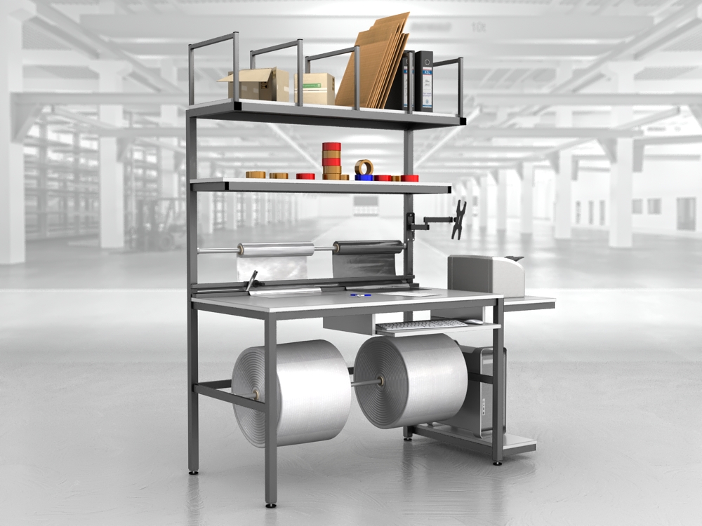 stół do pakowania paczek