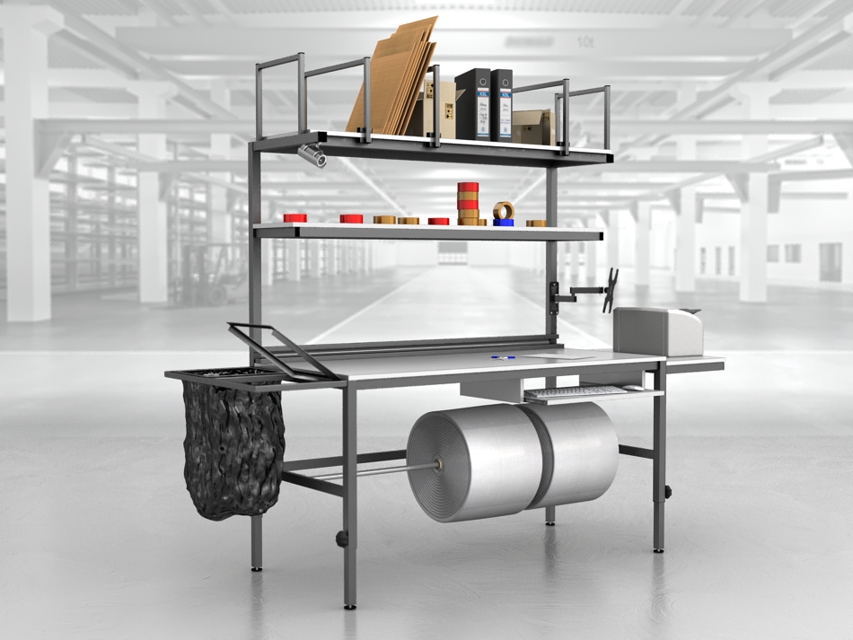 stół do pakowania paczek