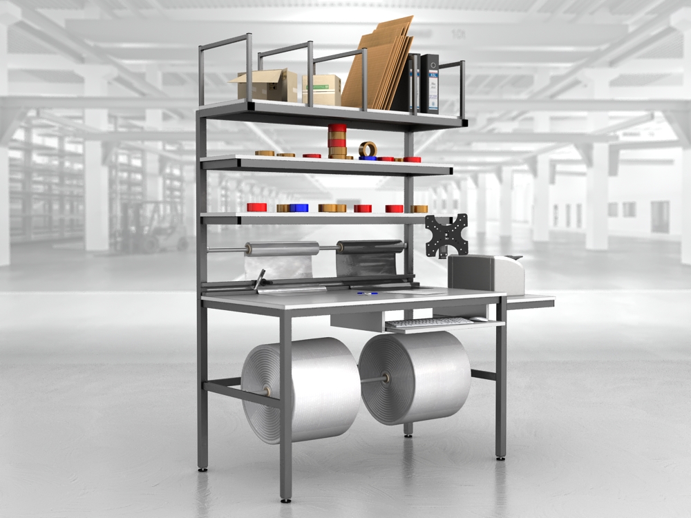 stół do pakowania paczek