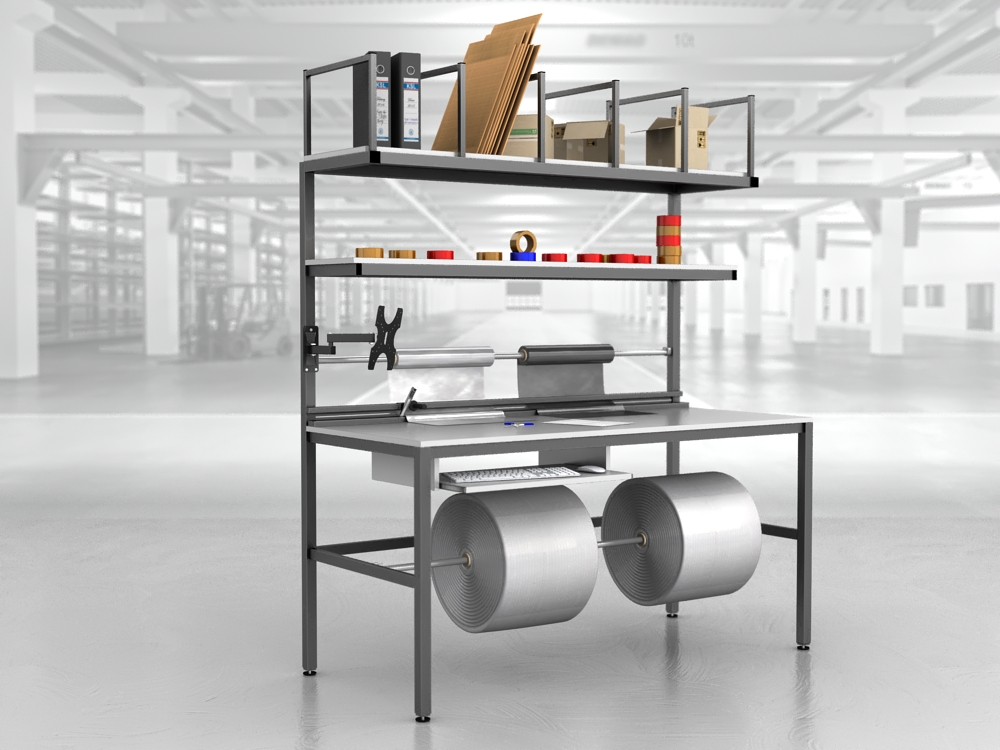 stół do pakowania paczek