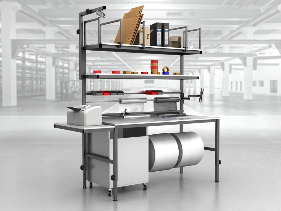 stół do pakowania paczek