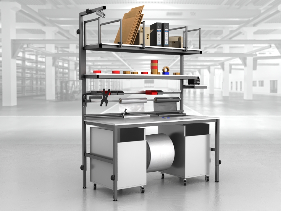 stół do pakowania paczek