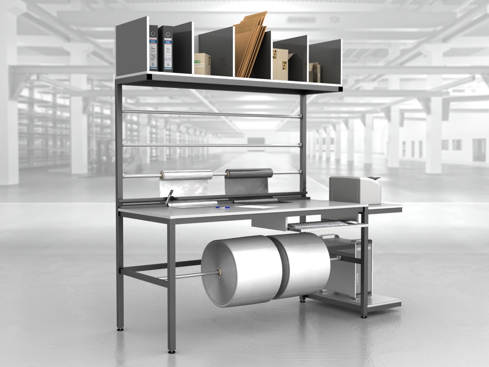 stół do pakowania paczek