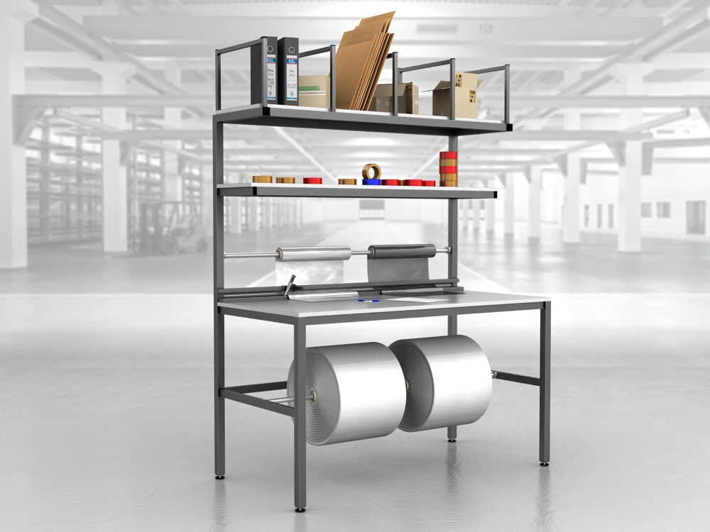 stół do pakowania paczek