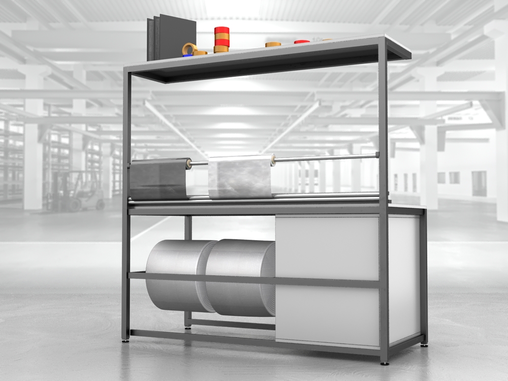 stół do pakowania paczek