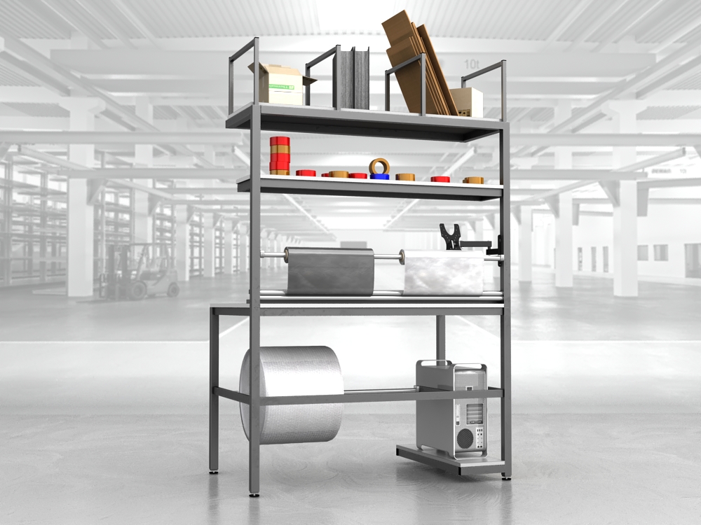 stół do pakowania paczek