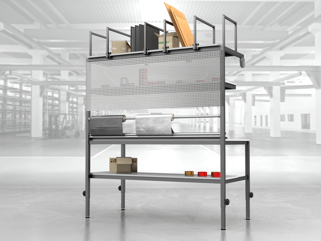 stół do pakowania paczek