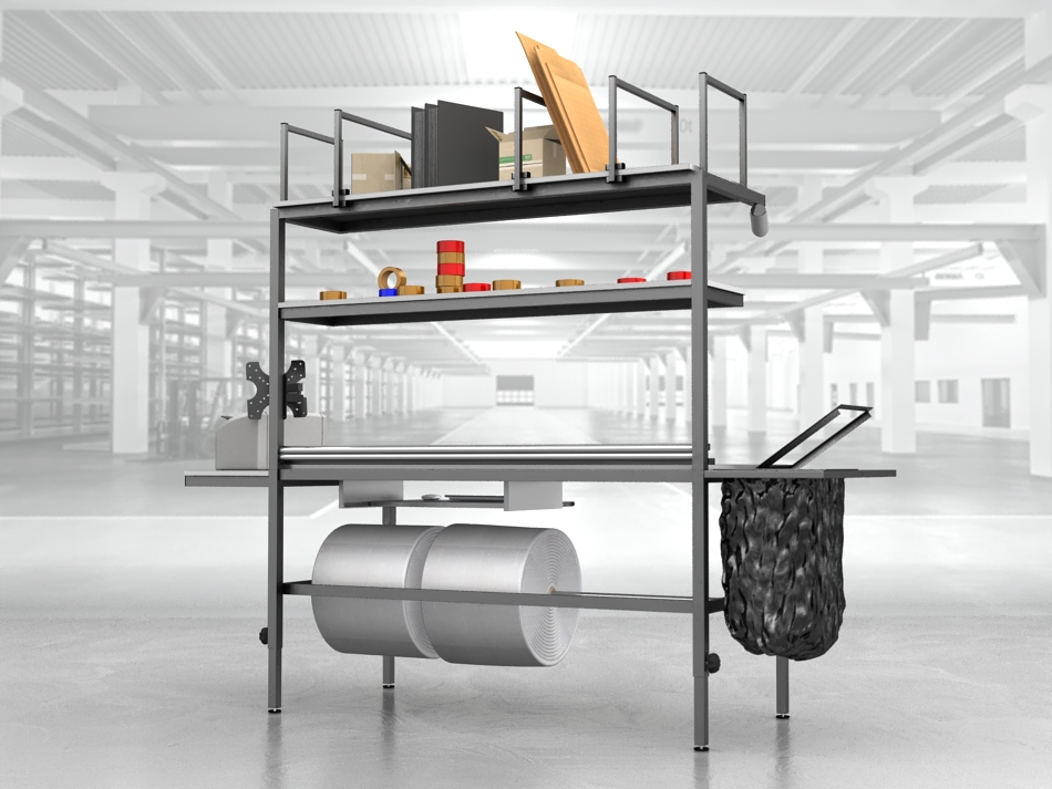 stół do pakowania paczek