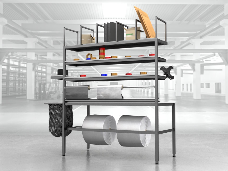 stół do pakowania paczek