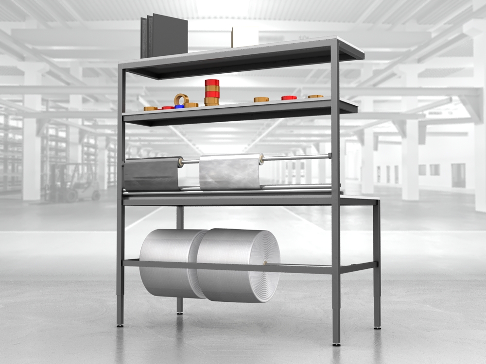 stół do pakowania paczek