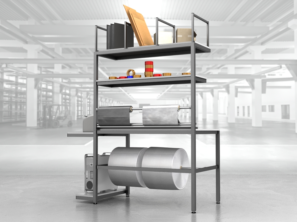 stół do pakowania paczek