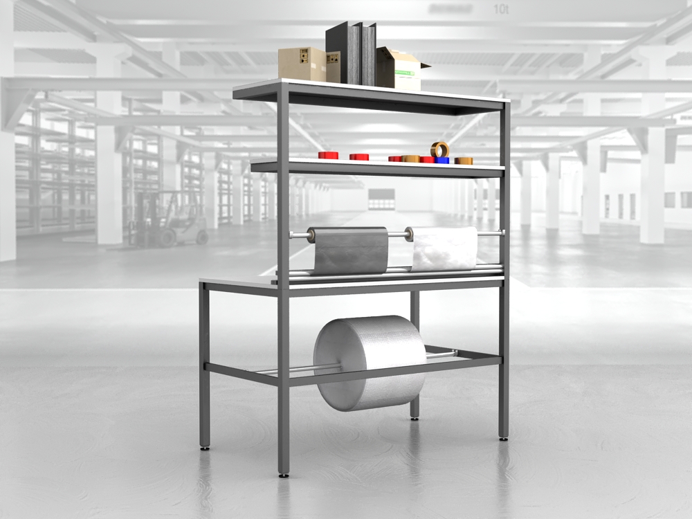 stół do pakowania paczek