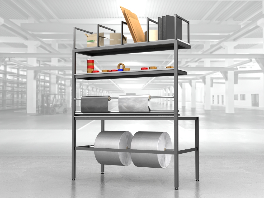 stół do pakowania paczek