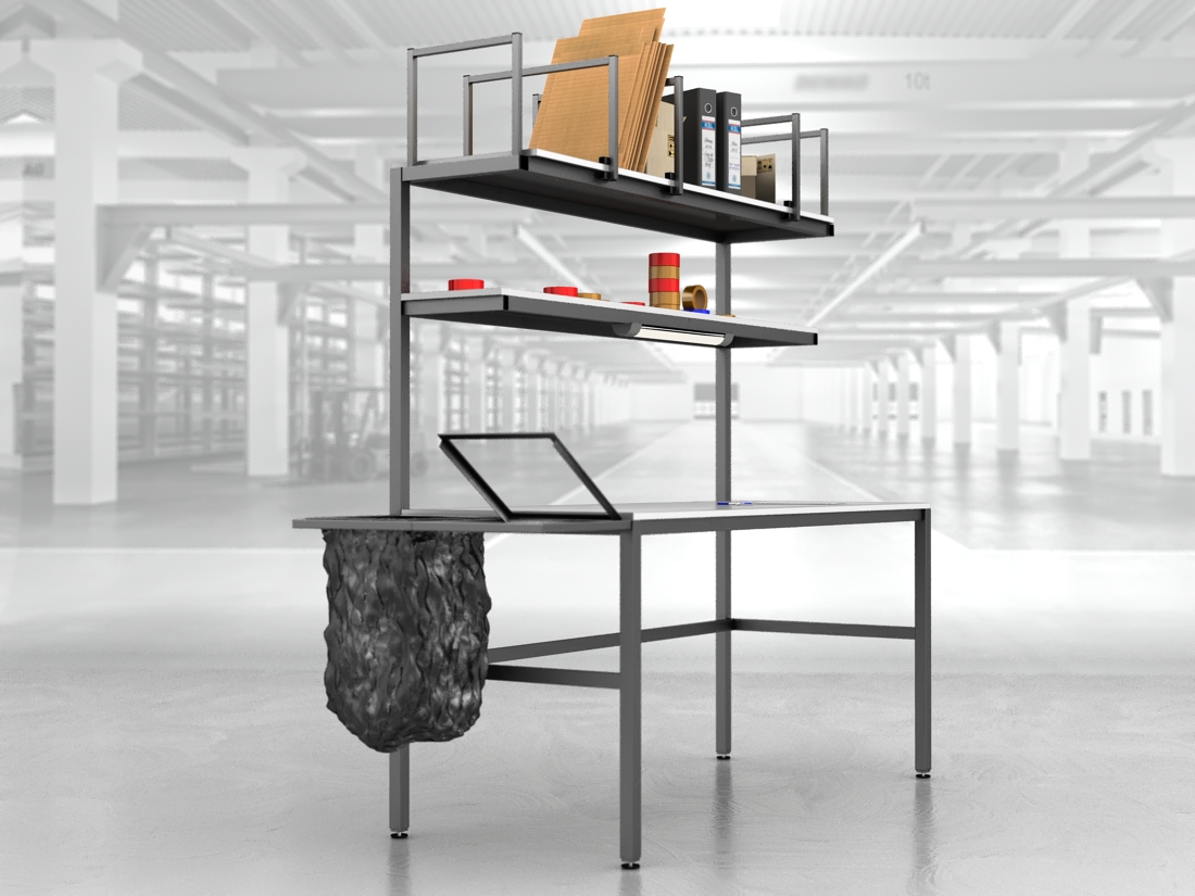 stół do pakowania paczek