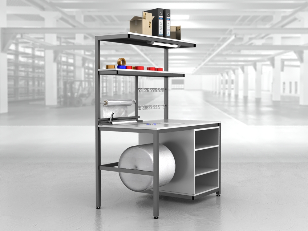 stół do pakowania paczek